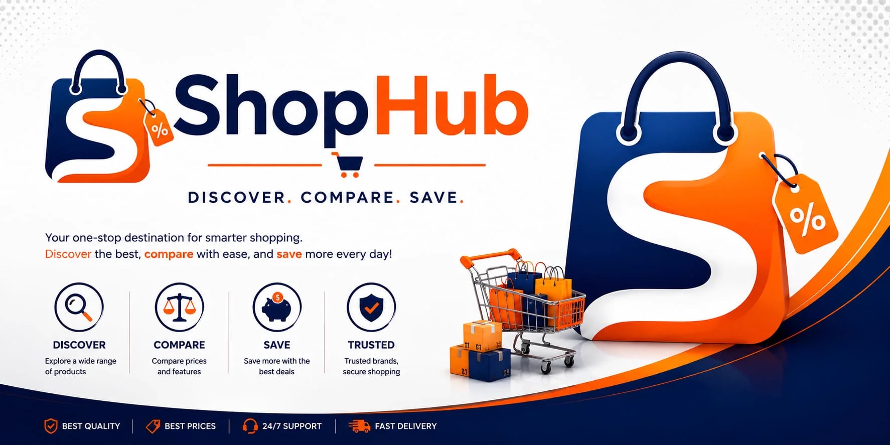 ShopHub — Discover. Compare. Save. Best quality, best prices, 24/7 support and fast delivery